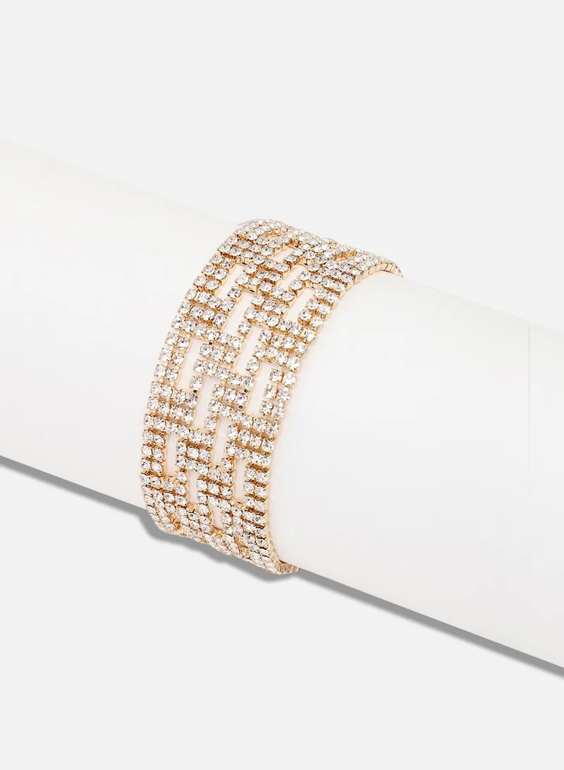 SOHI Party Rhinestones Artificial Bracelet Jewellery