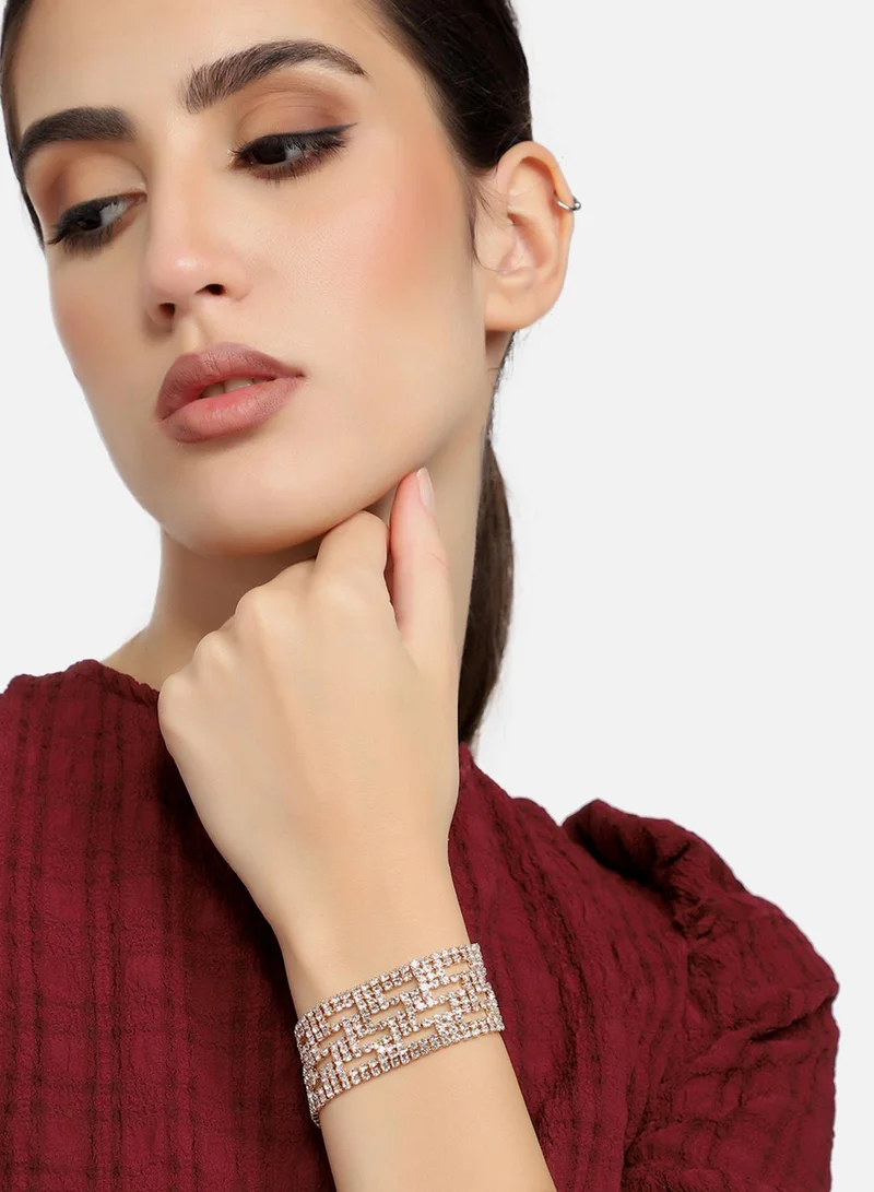 SOHI Party Rhinestones Artificial Bracelet Jewellery