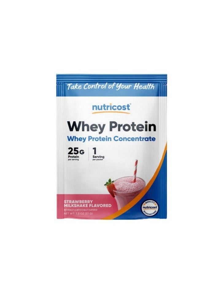 ميلك شيك الفراولة المركز من نيوتريكوست، حصة واحدة - Image 1