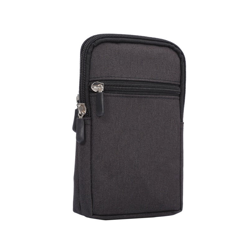 Denim Washable Casual Pen Mobile Phone Universal Waist Bag Leather Case 6.3 "Suitable For Apple Samsung Protective Case - Image 1