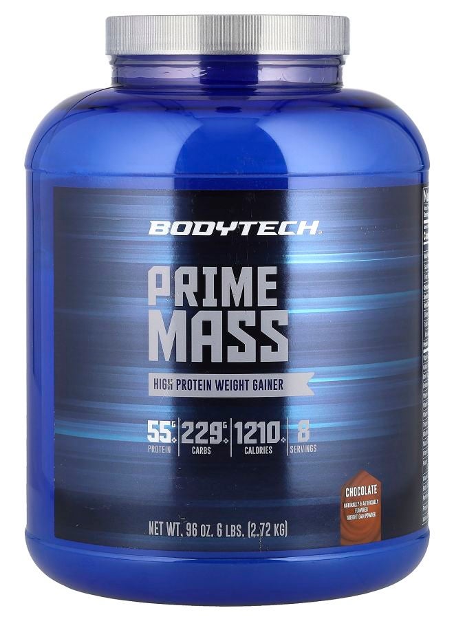 Prime Mass High Protein Weight Gainer Chocolate 6 lbs (2.72 kg)