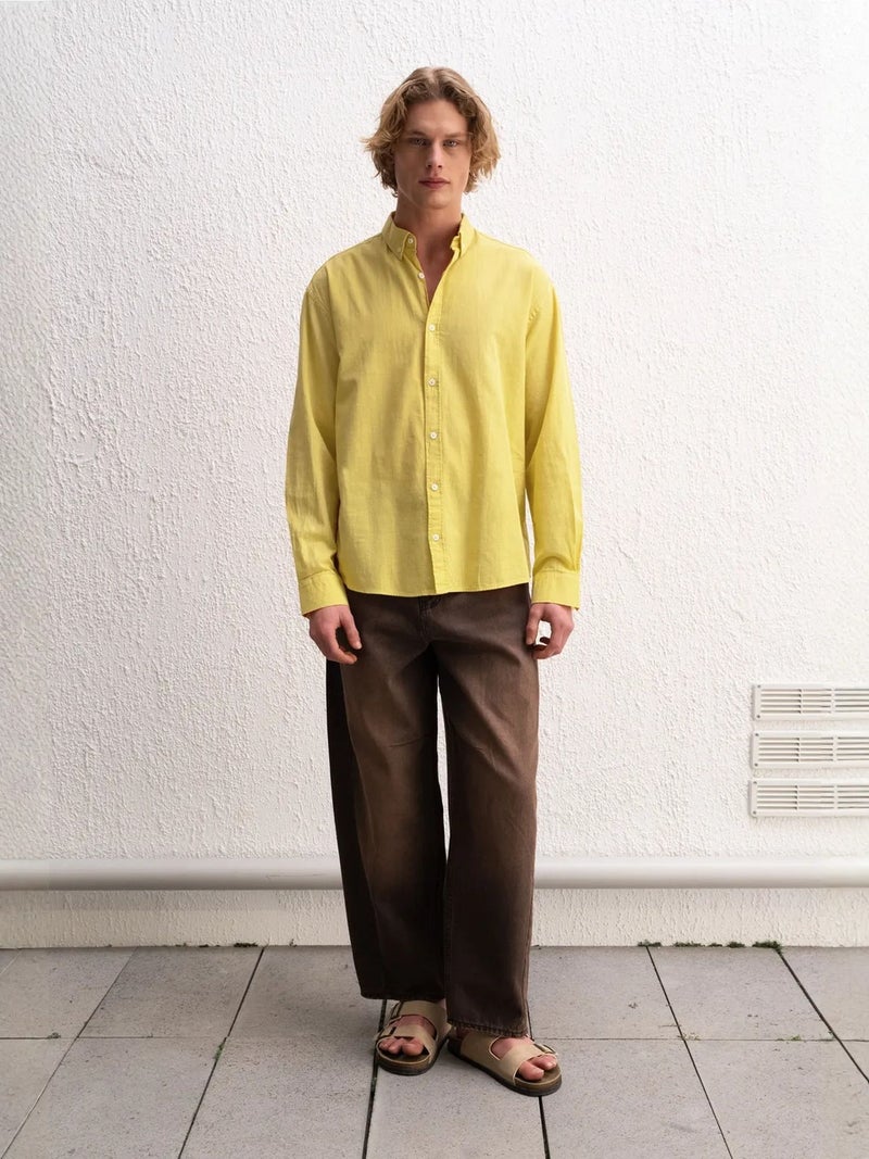 GIESTO Cotton Oversized Button-Up Shirt - Image 3