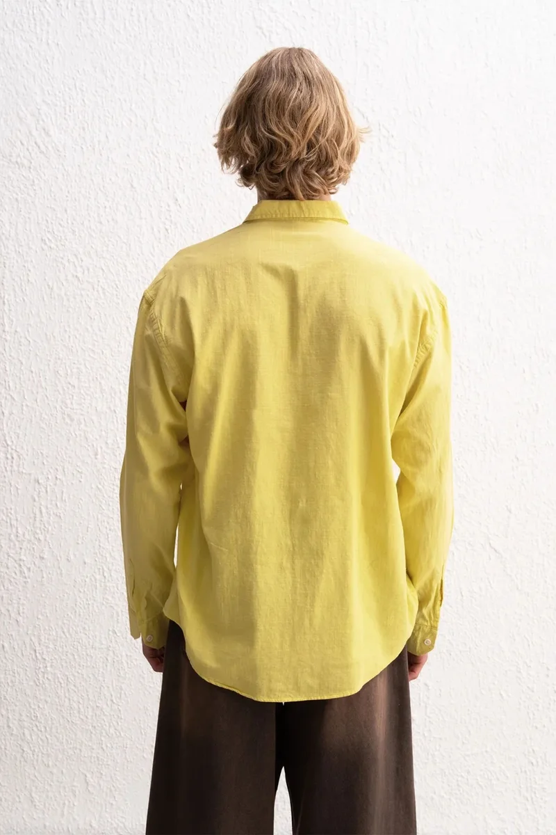 Giesto GIESTO Cotton Oversized Button-Up Shirt