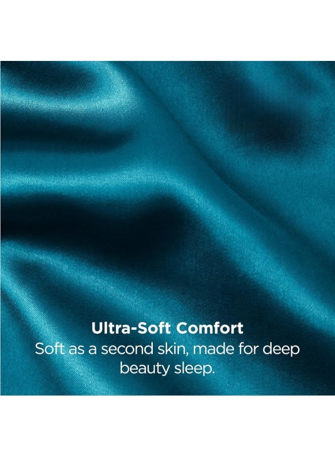 2-Pack Luxurious Mulberry Silk Pillowcases,20 Momme Satin Weave, Hypoallergenic Solid Color Envelope Closure, Machine Washable, Designed for Hair and Skin,20-25gsm - Image 4