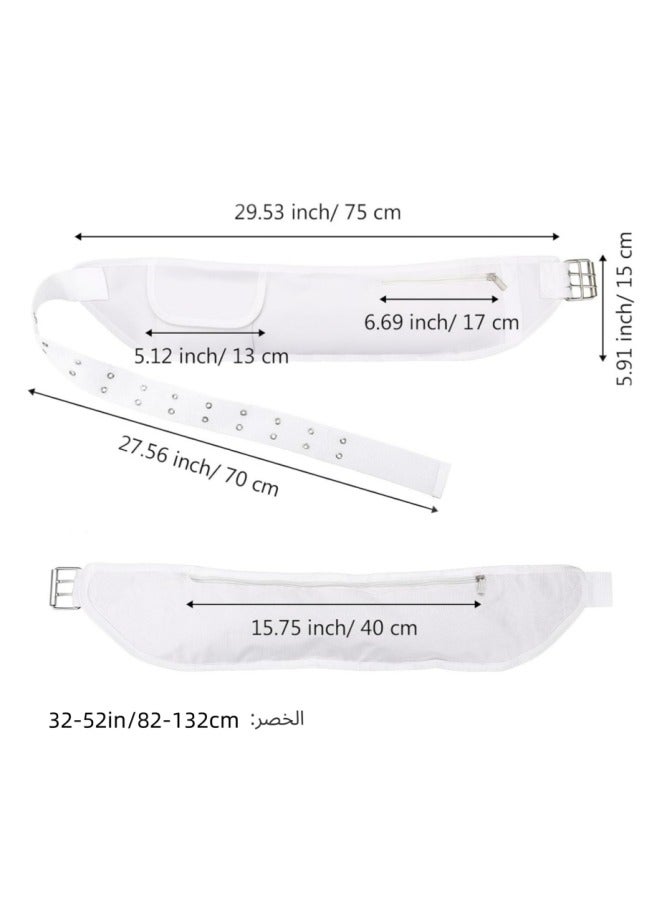 Ihram Belt Anti-Theft Waist Bag for Hajj & Umrah, Adjustable Size with Multiple Pockets Travel Waterproof Pouch, Ideal Gift for Eid al Adha - 1 piece(Length 82-132cm/32-52inch) - Image 2