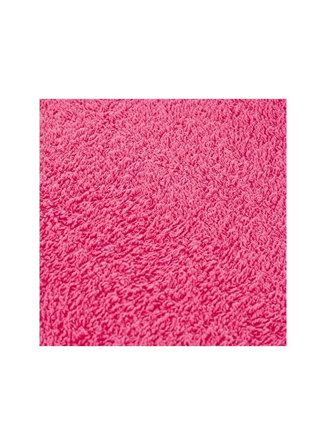 The Bros Cotton-Rich 480GSM Terry Bath Towel 2pc Set - Quick-Dry, Highly Absorbent for a Spa Experience at Home, Size: Bath Towel 70 x 140 cm & Hand Towel 40 x 70 cm, Fuchsia Pink - Image 4