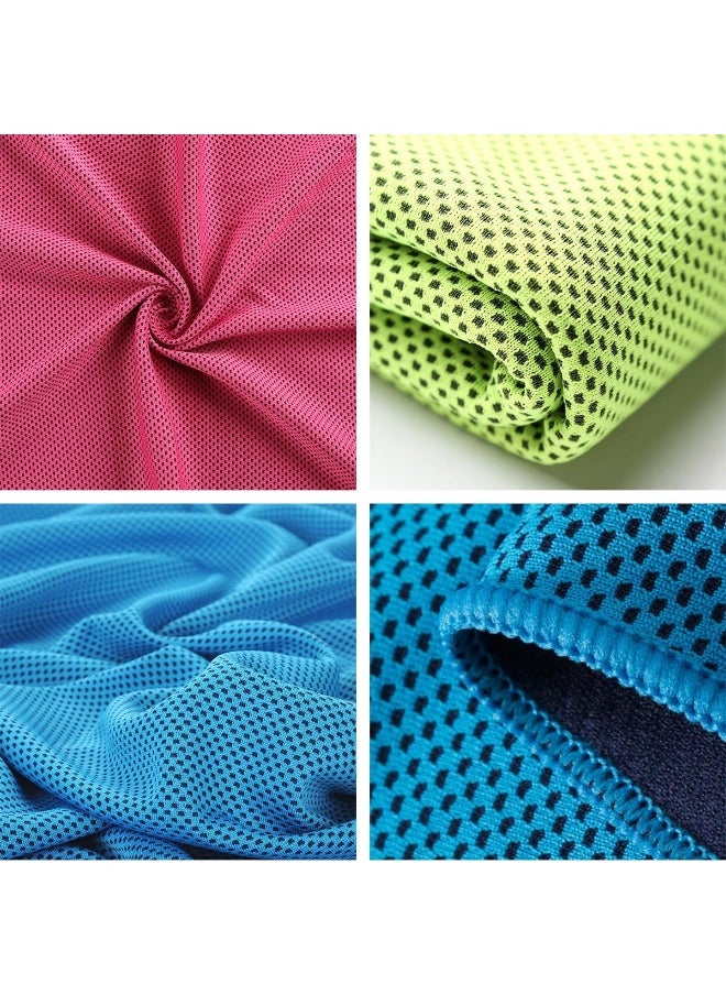 ECVV - 3 Packs Cooling Towels for Neck and Face Ice Towel Soft Breathable Chilly Towel Instant Cooling Relief for Yoga Gym Workout Sports Fitness - Image 1