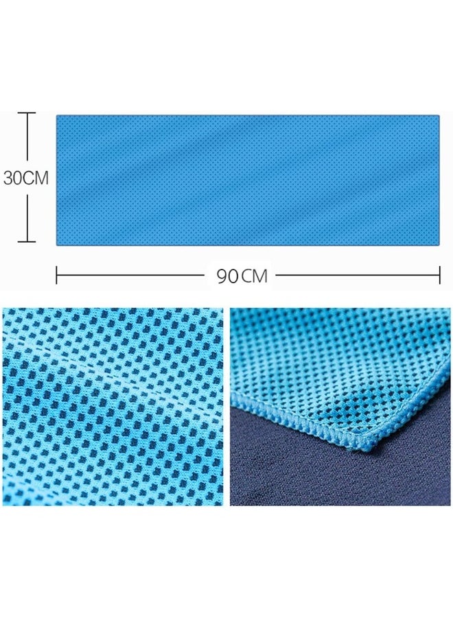 ECVV - 3 Packs Cooling Towels for Neck and Face Ice Towel Soft Breathable Chilly Towel Instant Cooling Relief for Yoga Gym Workout Sports Fitness - Image 1
