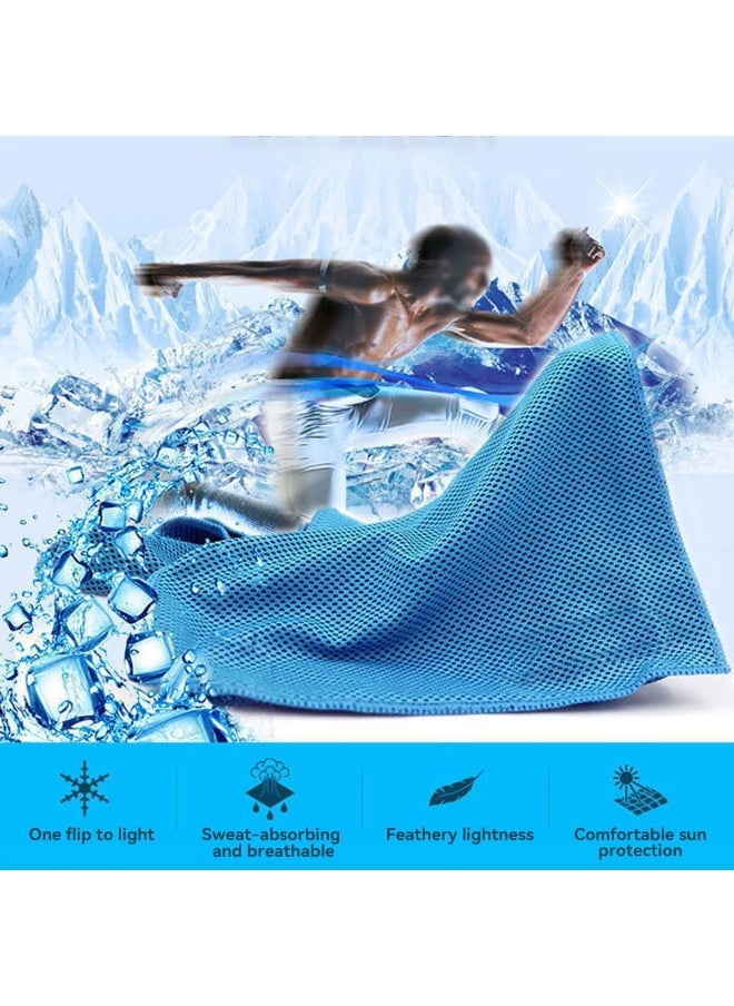 ECVV - 3 Packs Cooling Towels for Neck and Face Ice Towel Soft Breathable Chilly Towel Instant Cooling Relief for Yoga Gym Workout Sports Fitness - Image 1