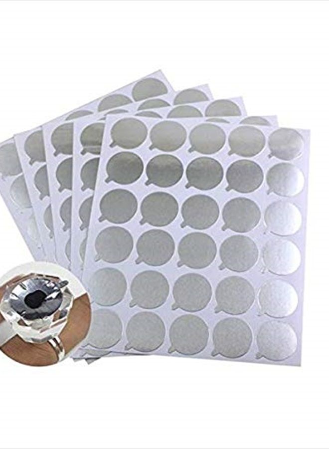 LASSUM Disposable Eyelash Extension Adhesive Aluminum Foil Glue Pallet Sticker Pads 2.1 cm (300 Pieces,10 Sheets) - Image 1