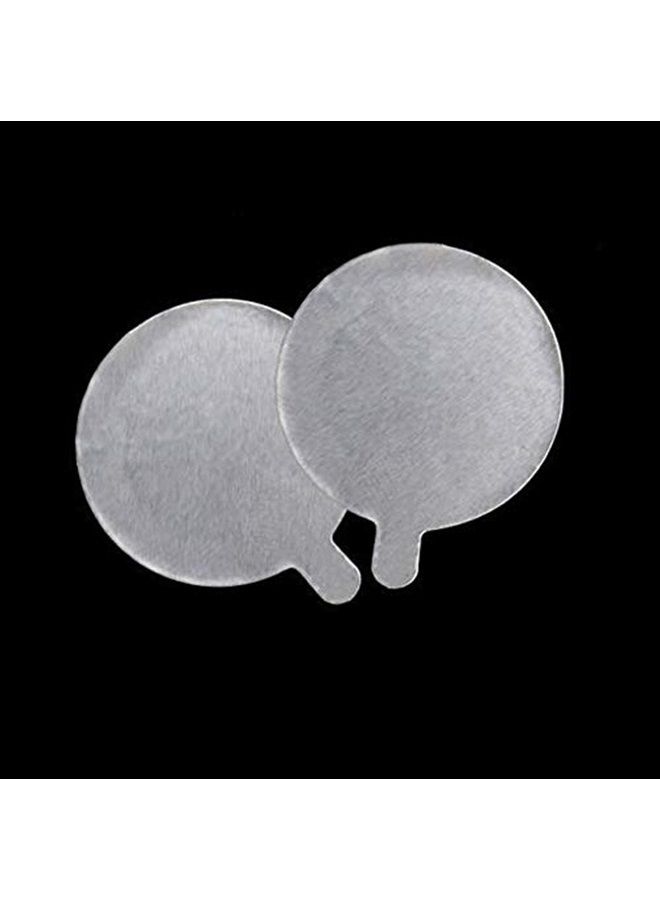 LASSUM Disposable Eyelash Extension Adhesive Aluminum Foil Glue Pallet Sticker Pads 2.1 cm (300 Pieces,10 Sheets) - Image 4