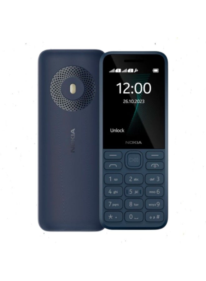 The Nokia 130 phone supports two SIM cards, has 4MB of RAM, and supports 4G technology; it comes in blue - Image 1