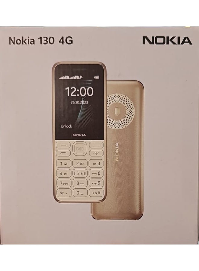 The Nokia 130 phone supports two SIM cards, has 4MB of RAM, and supports 4G technology; it comes in blue - Image 2