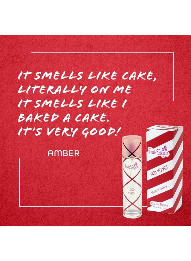 Pink Sugar Red Velvet 2 Pc Gift Set for Women, Eau de Toilette Perfume Spray + Lip Gloss - Image 1