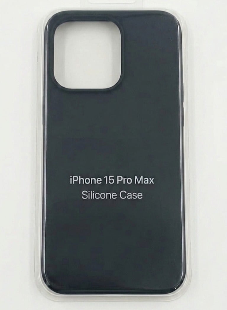 غطاء سيليكون متوافق مع هاتف iPhone 15 Pro Max