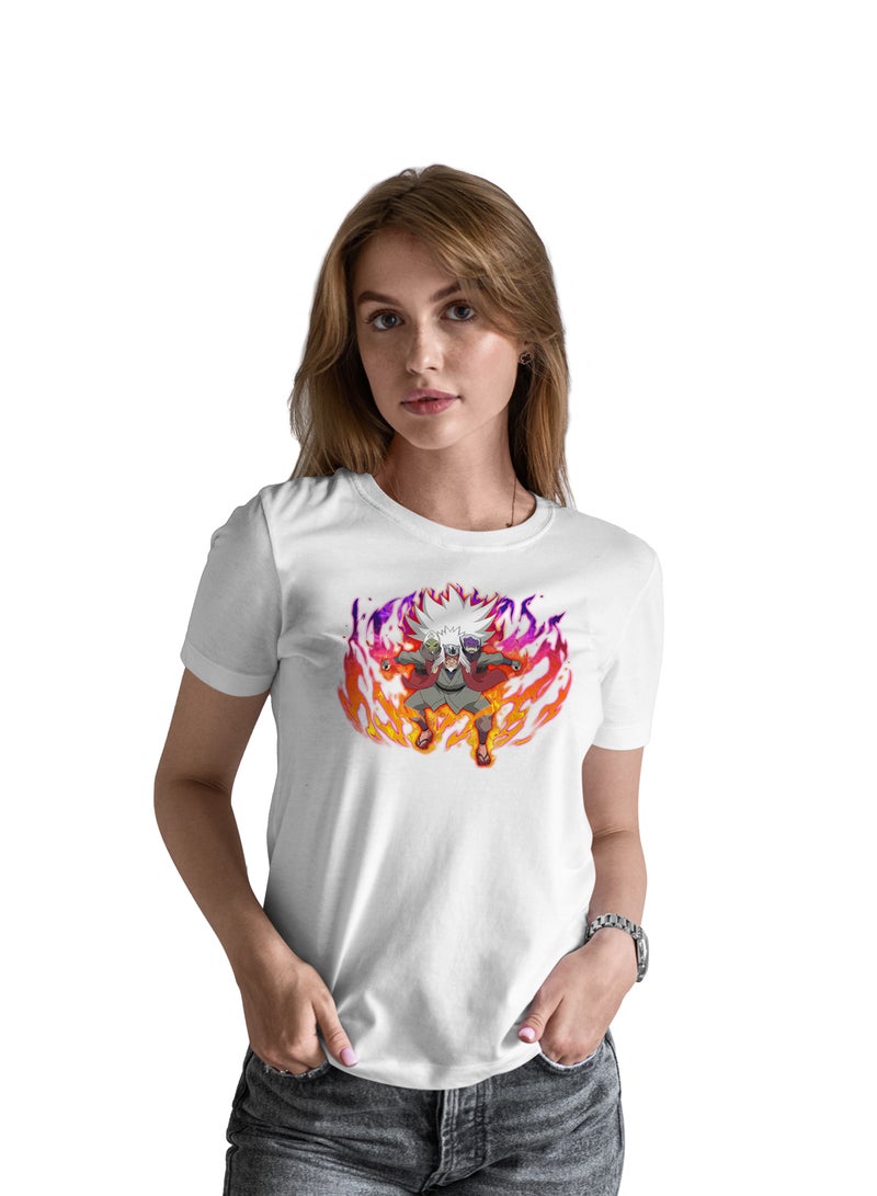 Fashion World Cotton T-shirt Printed with High-quality Anime Naruto Jiraiya - Image 1