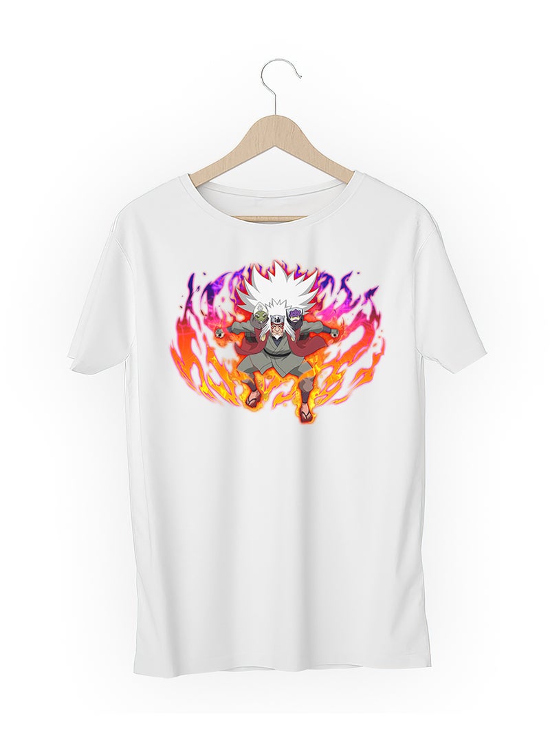 Fashion World Cotton T-shirt Printed with High-quality Anime Naruto Jiraiya - Image 3