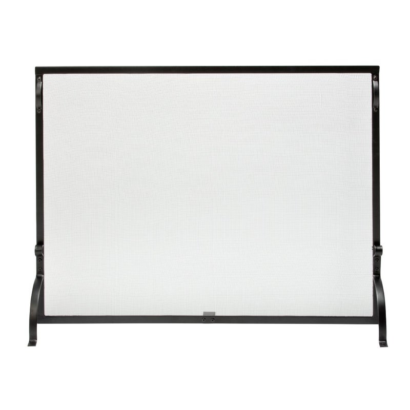 UniFlame S1127 Small Wrought Iron Spark Guard Fireplace Screen 41 Wide x 315 Tall