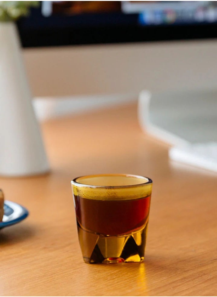 notNeutral - Vero Espresso Glass/Coffee Cup, Amber - 3 oz, Set of 2 - Image 1