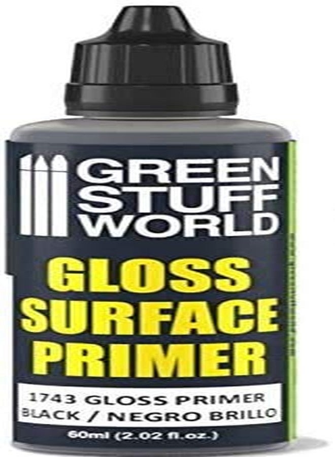 Green Stuff World Gloss Surface Primer 60ml - Black 1743 - Image 2