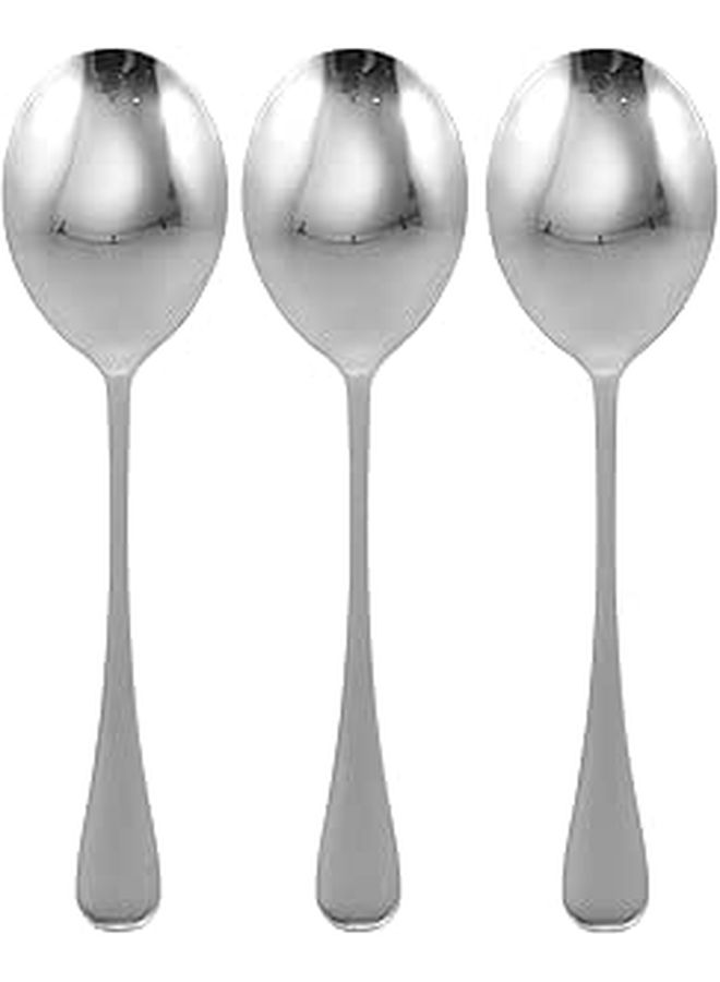 Stainless Steel Long Handle Serving Spoons and Salad Scoops Rustproof Kitchen Utensils - Image 1