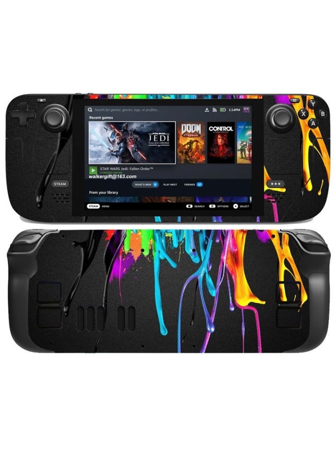 Steam Deck Game Sticker Carbon Camouflage Pattern Paper Anti-scratch Colorful Matte Protective Film No Trace-Color:73 - Image 2