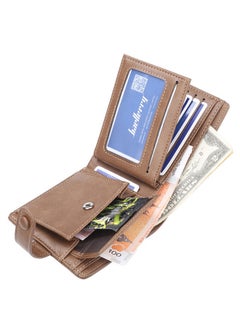 NIBEMINENT PU Leather Business Money Clip Wallet Brown  - Image 4