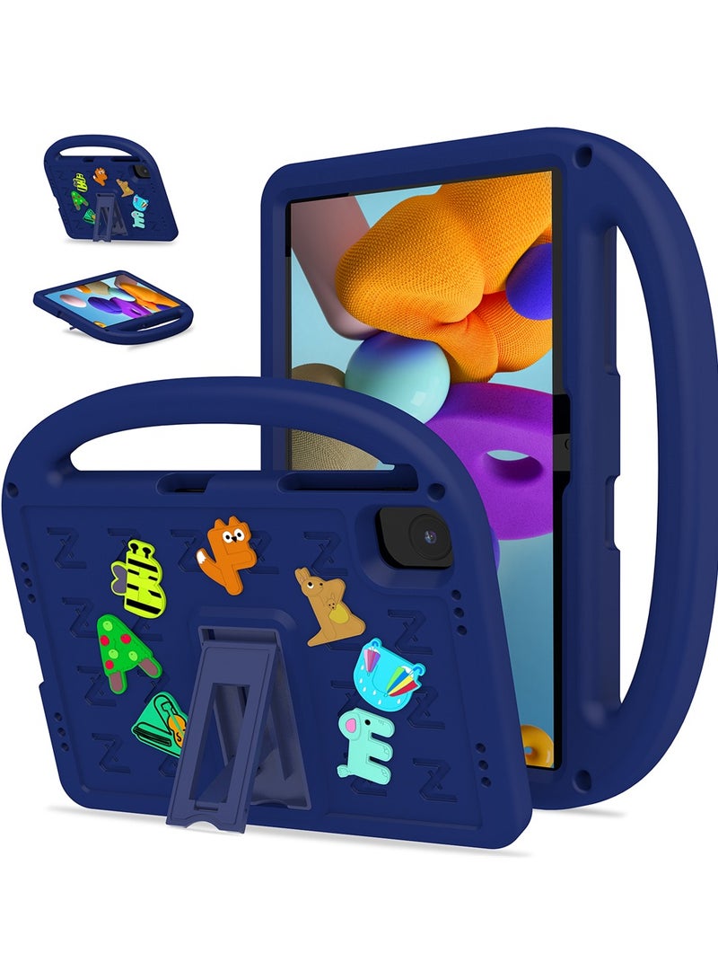 VKL Compatible with Honor Pad X8A Case for Kids 11” 2024 Released with Holder Shockproof Full Body Protection Cute Cover Shell for Tab X8A Case Kids Navy Blue - Image 2