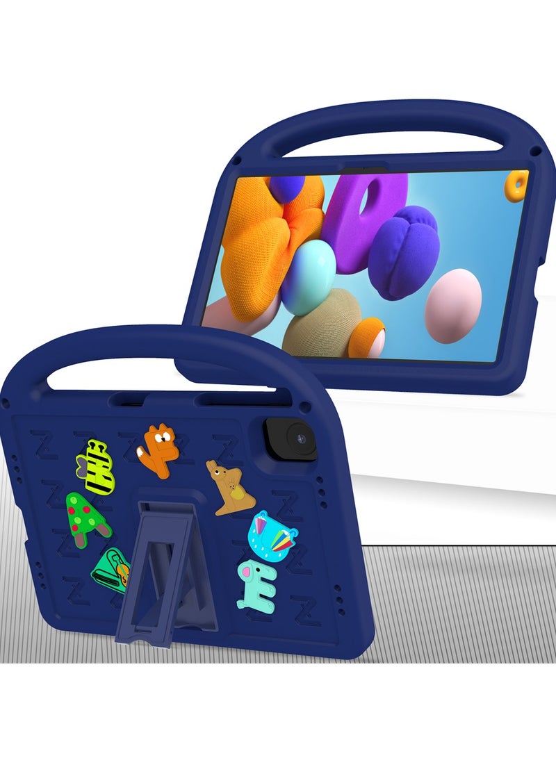 VKL Compatible with Honor Pad X8A Case for Kids 11” 2024 Released with Holder Shockproof Full Body Protection Cute Cover Shell for Tab X8A Case Kids Navy Blue - Image 5