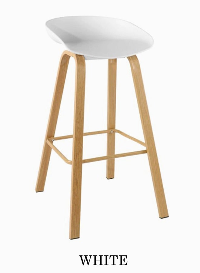 Living Set of 2-Bar Chair PP Solid Wood Base with a Stylish Look and Heavy Load Bearing Legs 42 x 45 x 78cm .  - Image 2