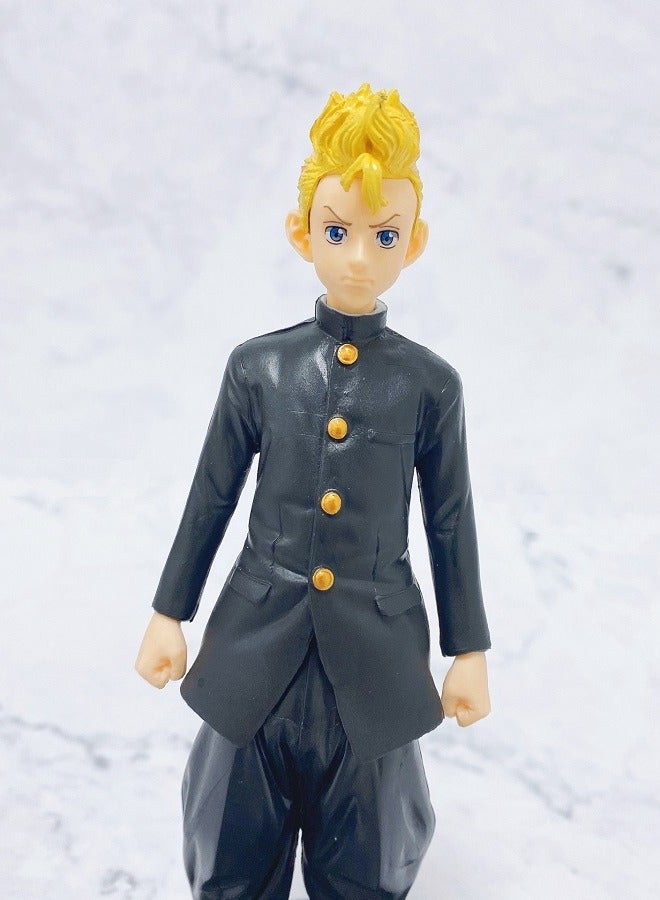 HALAMODO Tokyo Revengers Figurines Model Figures and Doll Ornaments of Takemichi Hanagaki Ken Ryuguji Manjiro Sano Chifuyu Matsuno and Keisuke Baji - Image 2