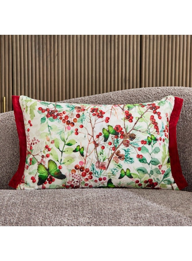 Home Box Xmas Berries Double Filled Cushion 50 x 30 cm  - Image 1