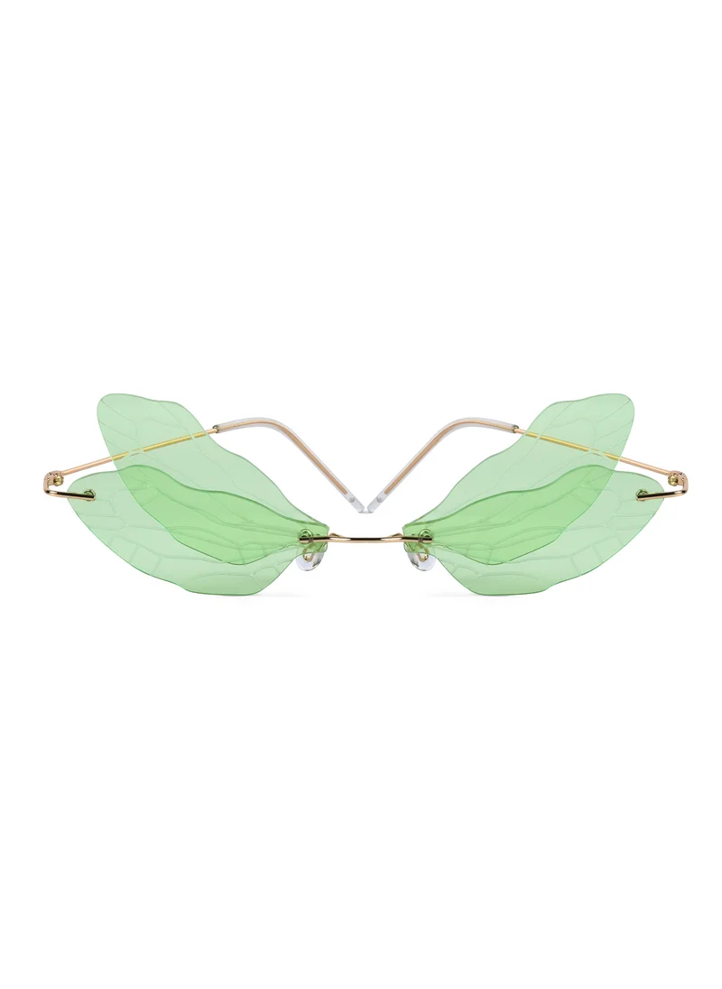 Woggles Red Pappy Zanthe Green Butterfly Sunglasses