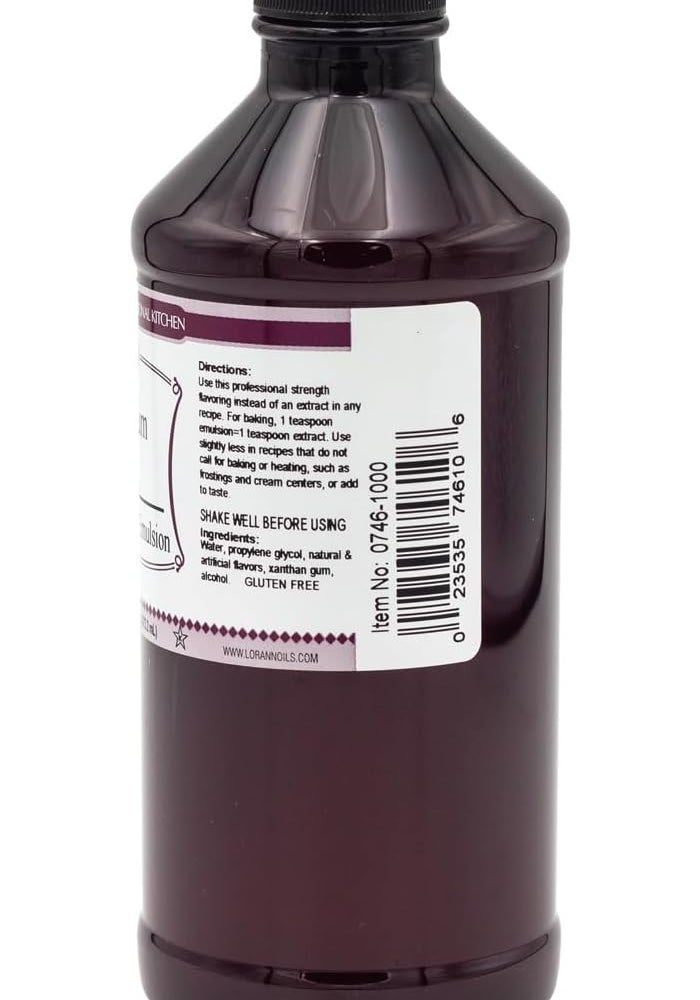 Lorann Oils Rum Bakery Emulsion: Realistic Rum Flavor, Ideal for Enhancing Boozy Notes in Baked Goods, Gluten-Free, Keto-Friendly, Rum Extract Alternative Essential for Your Kitchen - Image 2