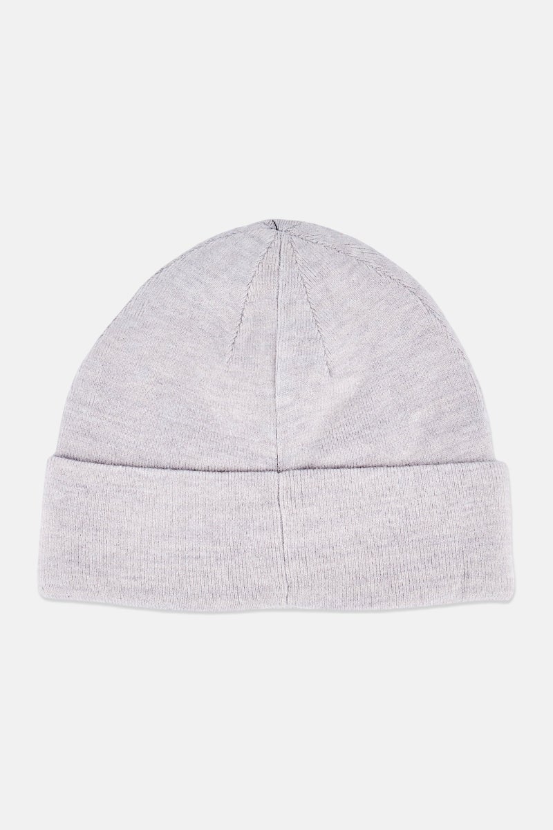umbro Men Embroidered Logo Beanie, Grey - Image 2