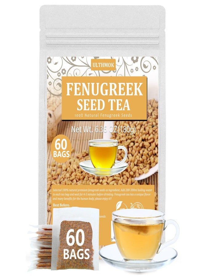 ULTHMOK Premium 60 Fenugreek Tea Bags, Made with 100% Natural Fenugreek Methi Fenogreco Seeds, No Additives & Caffeine Free. - Image 1