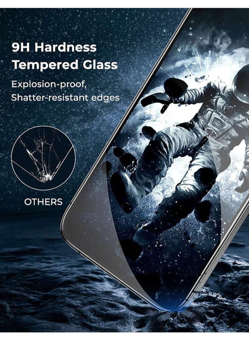 BORTONY 2-Pack Blitzby Privacy Screen Protector for Apple iPhone 13/13 Pro 6.1 inch Black - Image 4