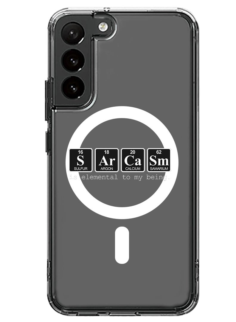 Theodor Magnetic Case for Samsung Galaxy S23 Plus 6.6-inch Compatible with MagSafe Wireless Charging, Shockproof Phone Bumper Cover Sarcasm copy - Image 1