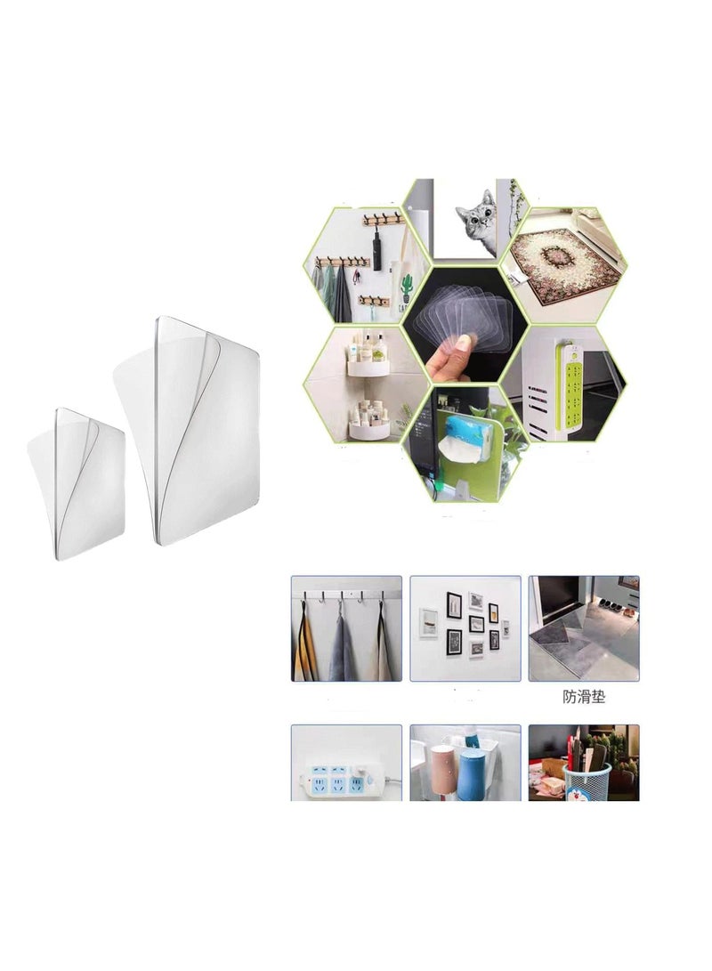 KASTWAVE 50PCS Double Sided Tape Heavy Duty, Large Adhesive Pads for Mounting, Extra Large Double Sided Tape Heavy Duty Removable, Double Sided mounting Tape for Walls, Adhesive Tape Nano Wall Mount Gel Tape  - Image 4