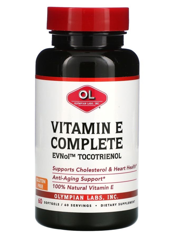 Olympian Labs Vitamin E Complete 60 Softgels 
