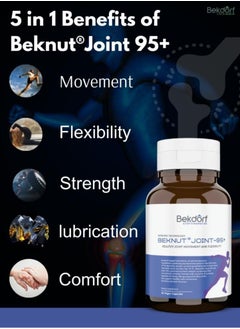 Bekdorf Joint 95+ (For Strong & Healthy Joints with Curcumin, Boswellia and Natural Glucosamine) -60 Vegan Capsules  - Image 5