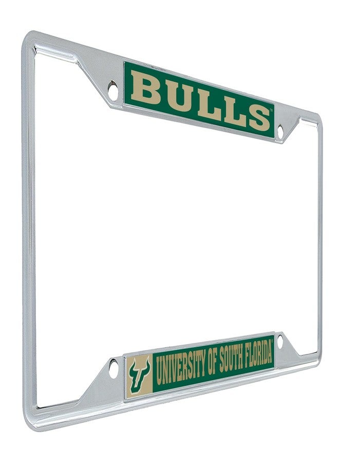 Desert Cactus University of South Florida Car Accessories Bulls Metal License Plate Frame and Tag Holder for Front or Rear of Car (Mascot) - Image 1