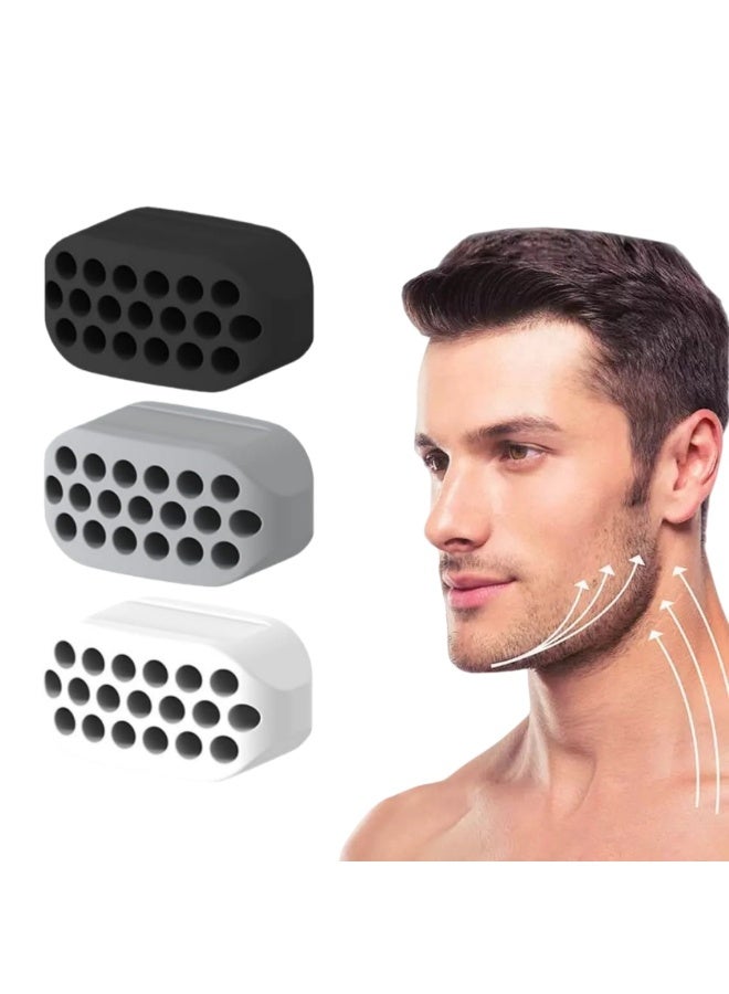 Zesen 3-Piece Jawline Exerciser Set, Face Lifting & Neck Shaping Ball Trainer, Double Chin Reducer for Facial Contouring - Image 1