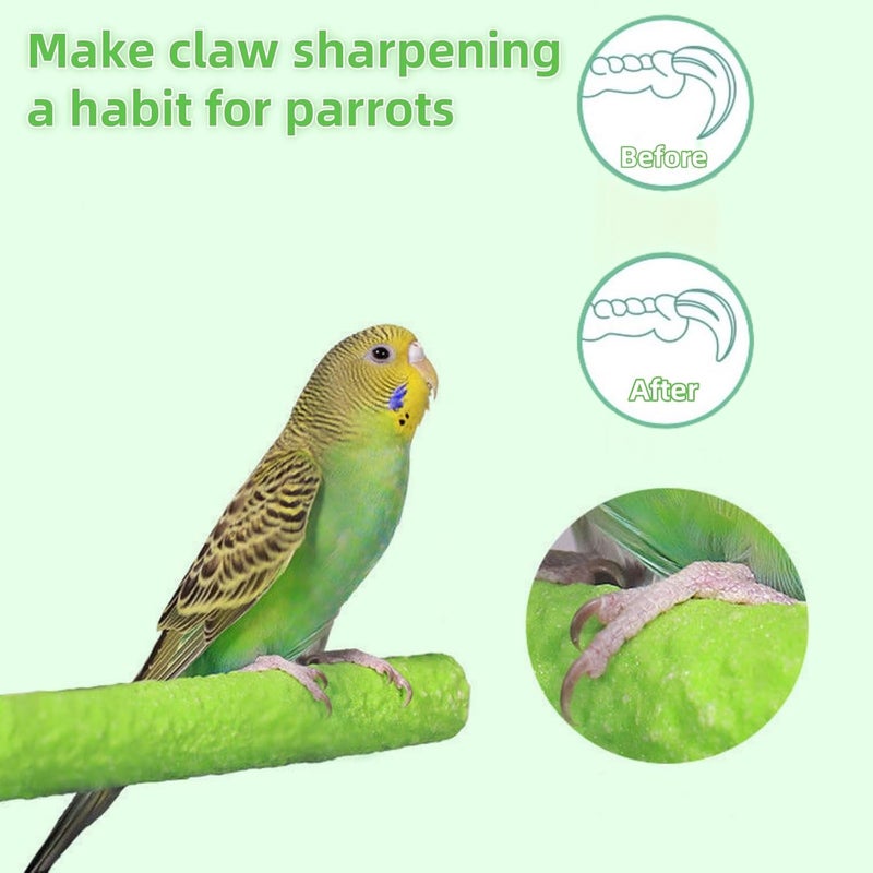 JDLYEVER Diverse requirement fit Birdcage Stands - 3-Piece Set of Parrot Perches for Birds – Includes 14cm, 20cm, 25cm Sizes – Random Colors, Durable Sanded Surface with Solid Wood Core, Ideal for Beak & Claw Maintenance Daily repeated use trusted quality - Image 4