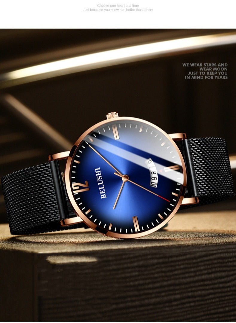 Belushi Men's Fashion Thin Fully Automatic Quartz Watch  - Image 2