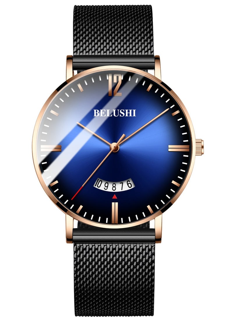 Belushi Men's Fashion Thin Fully Automatic Quartz Watch  - Image 1
