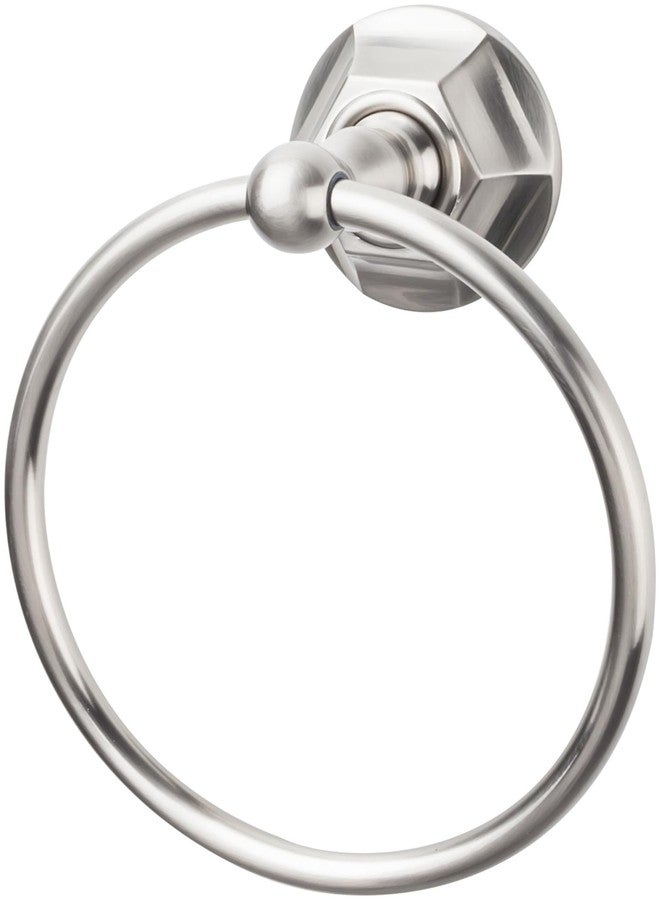 Top Knobs ED5BSNB Edwardian Towel Ring in Satin Nickel - Image 1