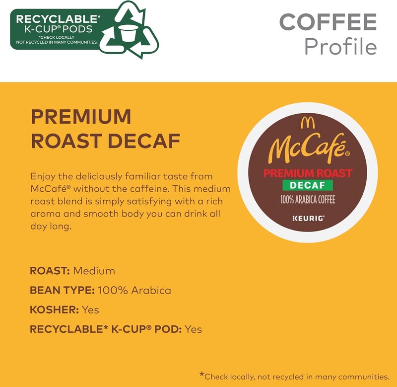 McCafe Premium Roast Decaf K-Cup Pods - 32 Count - Image 4