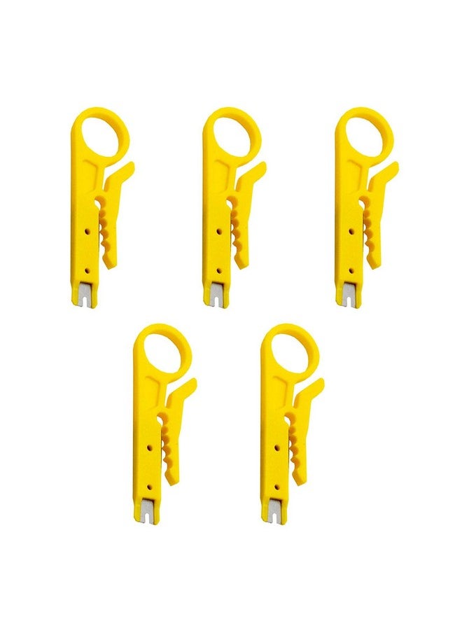 DENPETEC - Denpetec Mini Wire Stripper,Network Wire Stripper,Mini Wire Stripper Cutter,Impact Punch Down Tool - Image 1