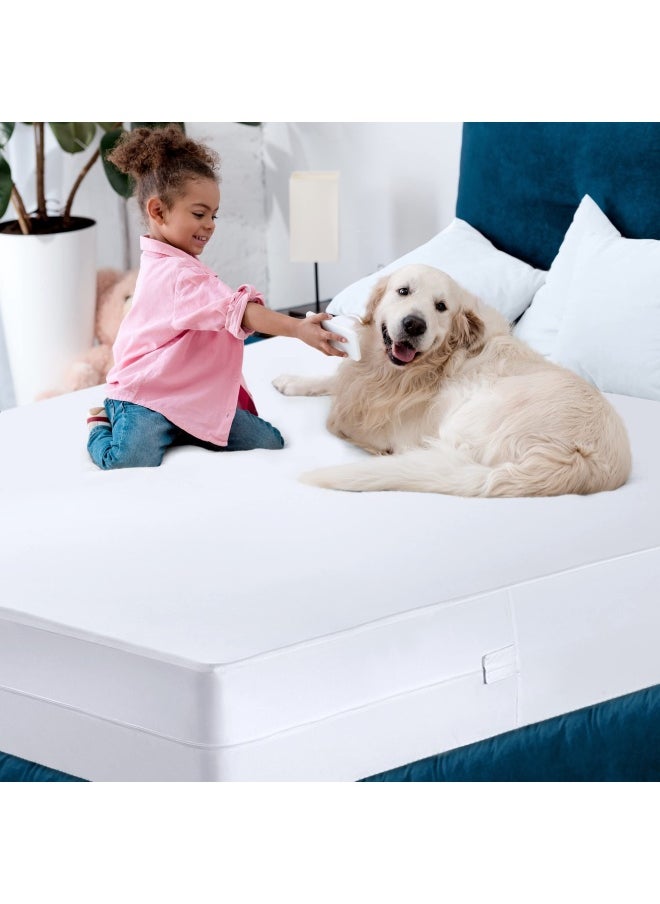 Utopia Bedding Zippered Mattress Encasement Queen - 100  Waterproof and Bed Bug Proof Mattress Protector - Absorbent  Six-Sided Mattress Cover  - Image 4
